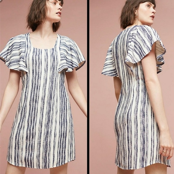 SOLD Akemi & Kin Textured Ruffle Sleeve Dress - Picture 6 of 6